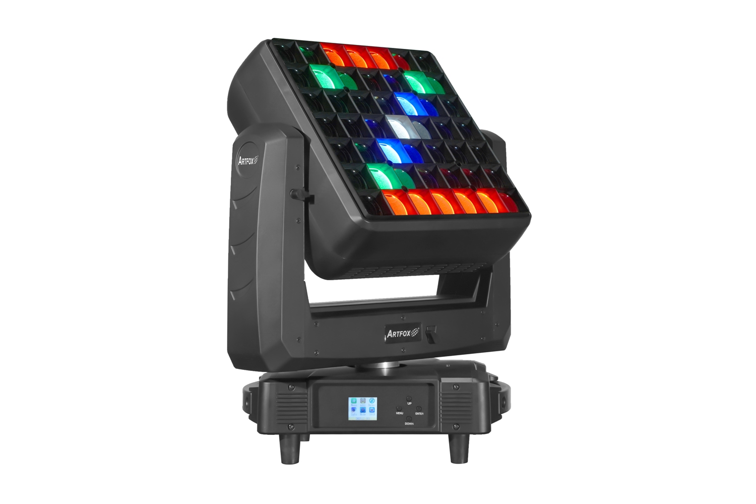 LED Moving Head:49x20w RGBW LEDs, Pixel tech, Artnet, Beam Wash 2-in-1
